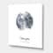 Designart - Romantic Moon Kiss of Two Lovers - Modern Canvas Wall Art Print